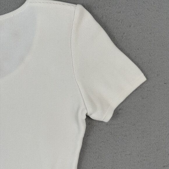 Worldly Things‎ Styltricot Knit Top Women’s 6 White Short Sleeve Scoop Neck - Picture 13 of 16